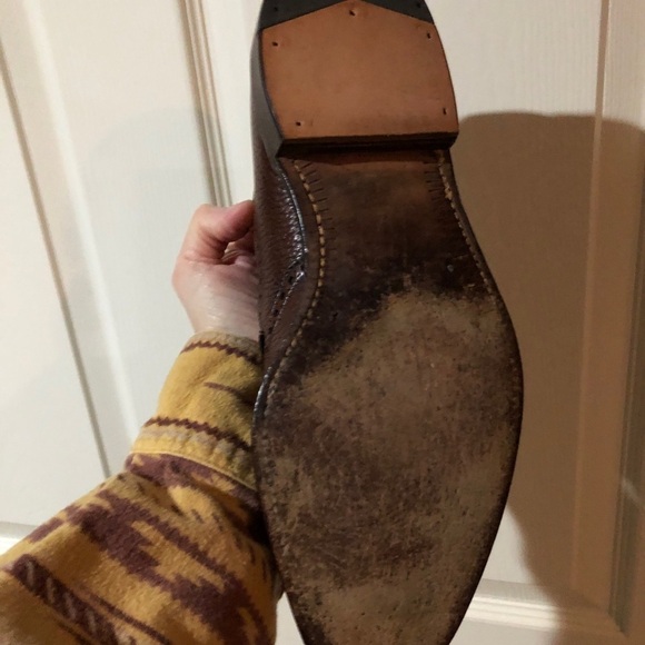 Alan McAfee London Commando 9 A AA Brown Pebbled L - Picture 13 of 14